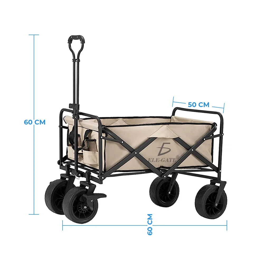 Carrito de mano para camping plegable con capacidad de carga 176.4 lbs
