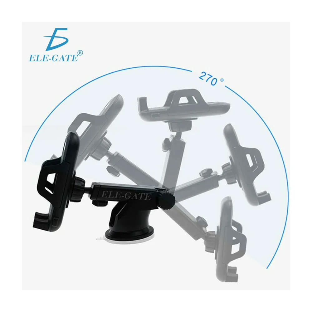 Soporte ajustable ele-gate de plástico con ventosa para teléfono celular / hold.87