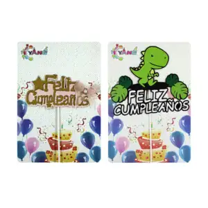 1pza Cake topper feliz cumpleaños con diseño de dinosaurios, variedad…