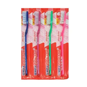 1pza Cepillo de dientes con cerdas suaves, variedad de colores / whit…