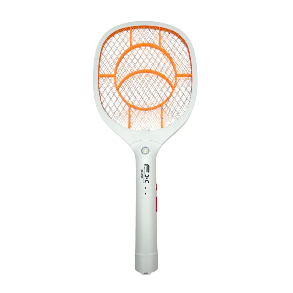 Raqueta eléctrica fx mata mosquitos con linterna, variedad de colores / hx-858