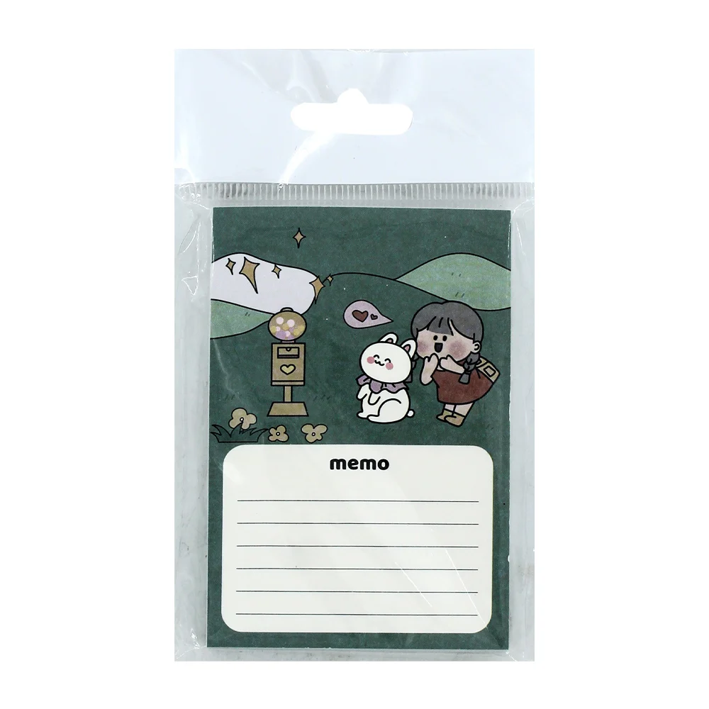 Blíster post it notas adhesivas de raya con diseño animado, variedad de modelos / hx004 memo
