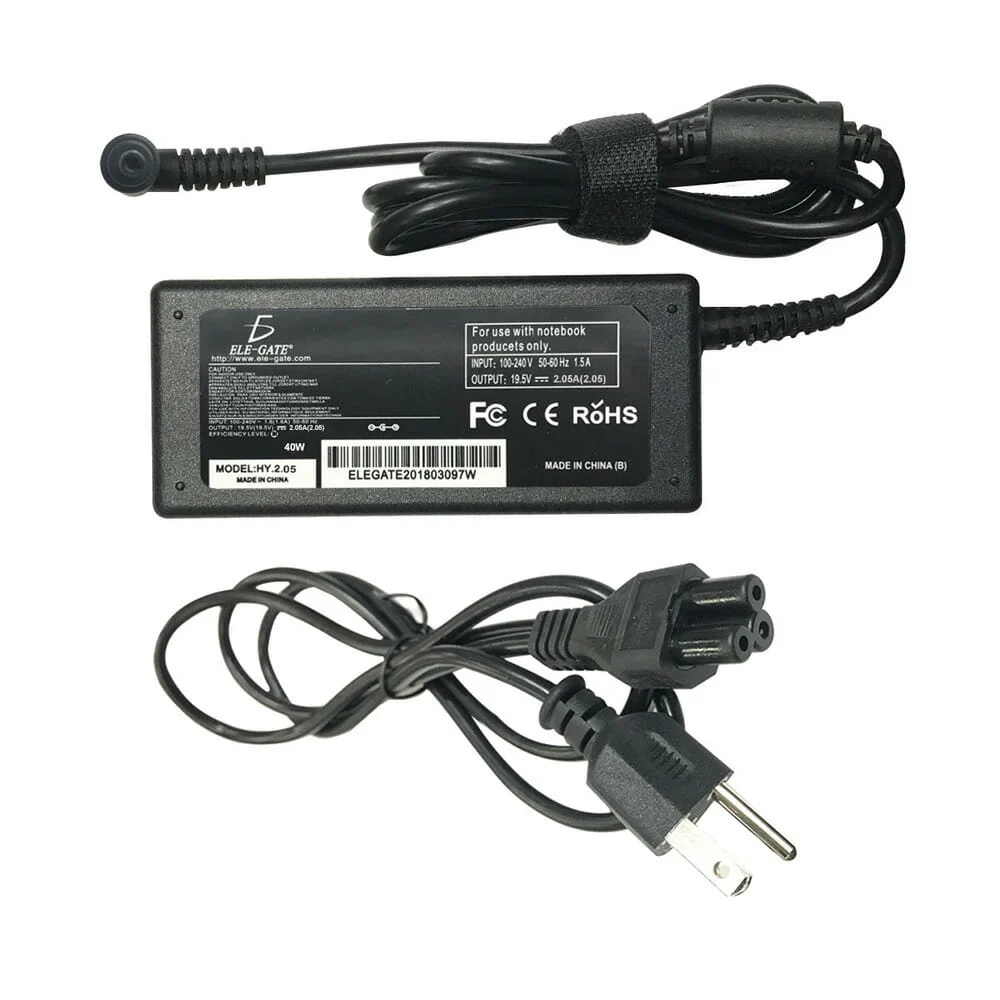 Cargador eliminador ele-gate de punta negra compatible con laptop HP 65 watts / hy.3.3.4817
