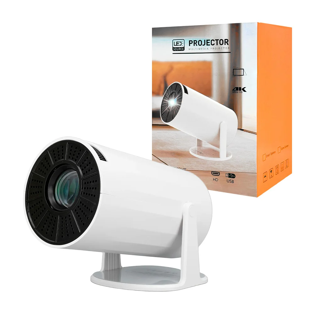 Proyector led multimedia cilíndrico con resolución hd, puertos hd y usb + control remoto / hy300 / multimedia projector / led source / home theatre