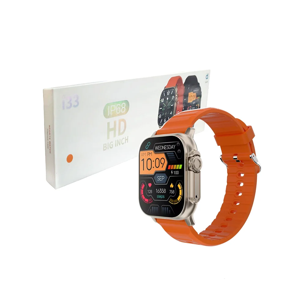 Reloj smartwatch ip68 cuadrado versión hd con correa intercambiable + cargador magnético