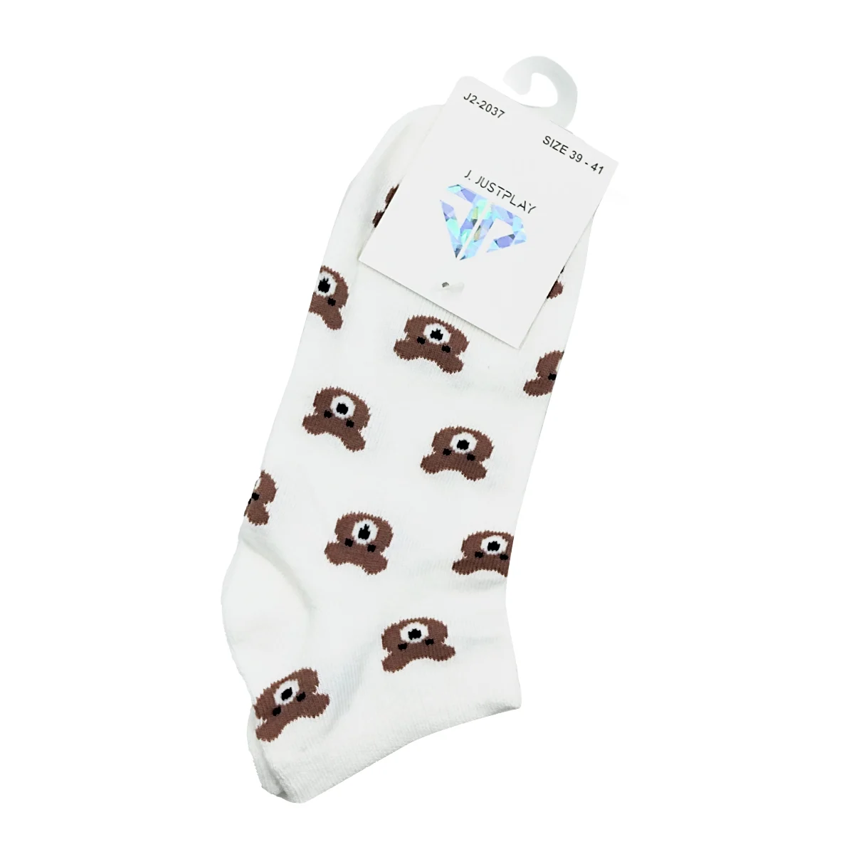 Par de calcetines elásticos de tela con estampado de osos talla 36-38 y 39-41, variedad de modelos / justplay / j2-2037