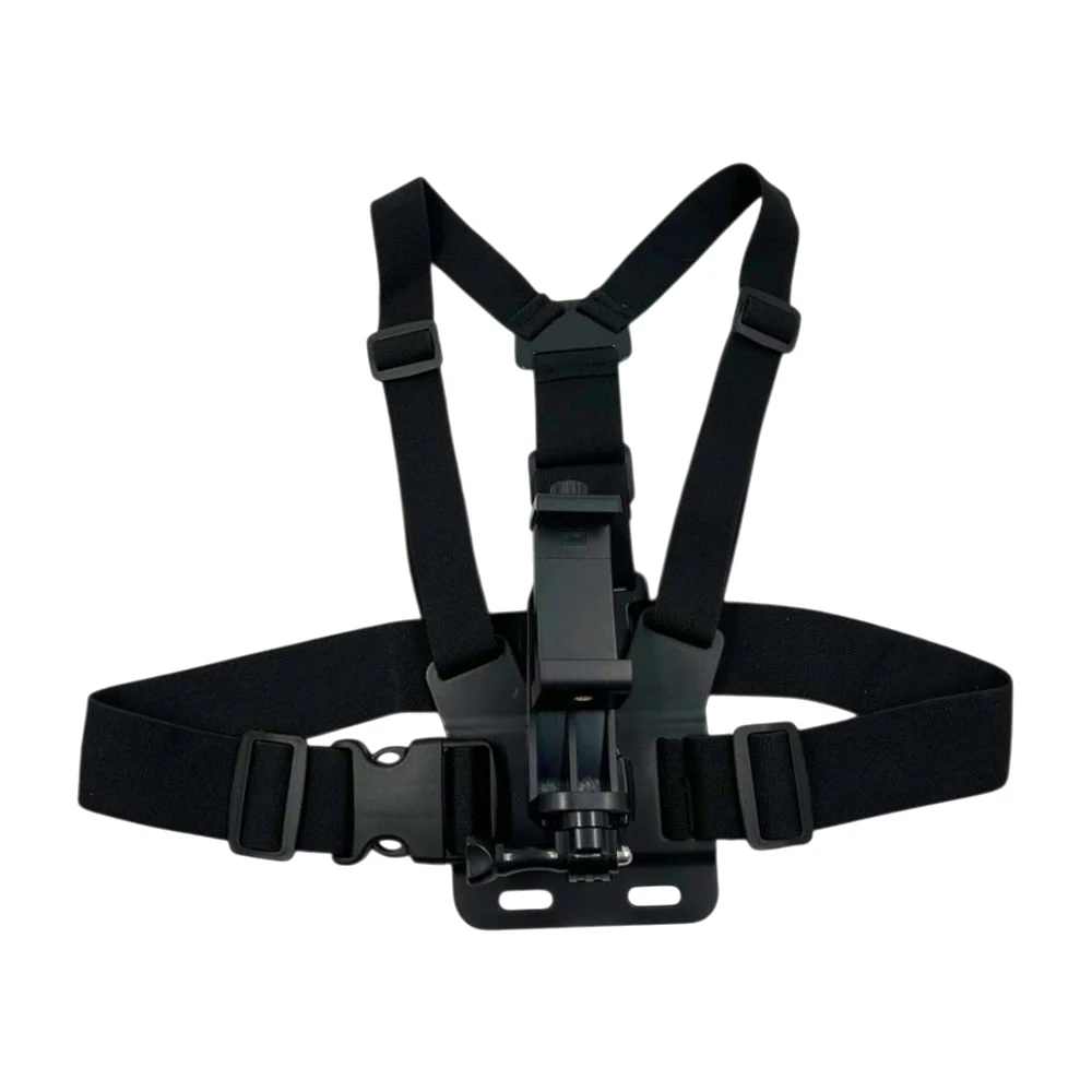 Arnés ajustable de pecho con soporte metálico para cámara gopro o celular / jfbb1