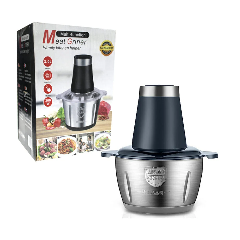Picadora de carne eléctrica de acero inoxidable con capacidad de 3.0L, meat griner / jjyp410
