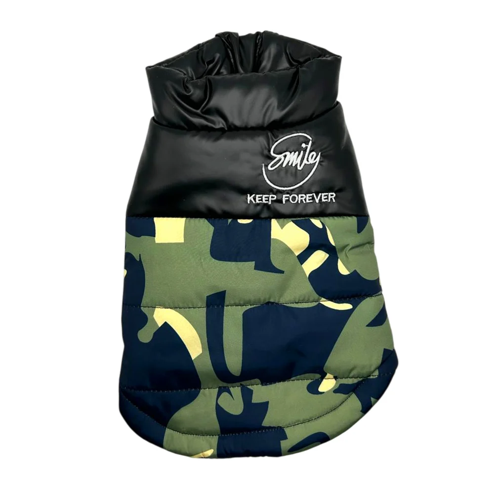 Chaleco impermeable de tipo piel con cierre y afelpado por dentro talla s para mascotas, variedad de modelos / smile keep forever / 1911