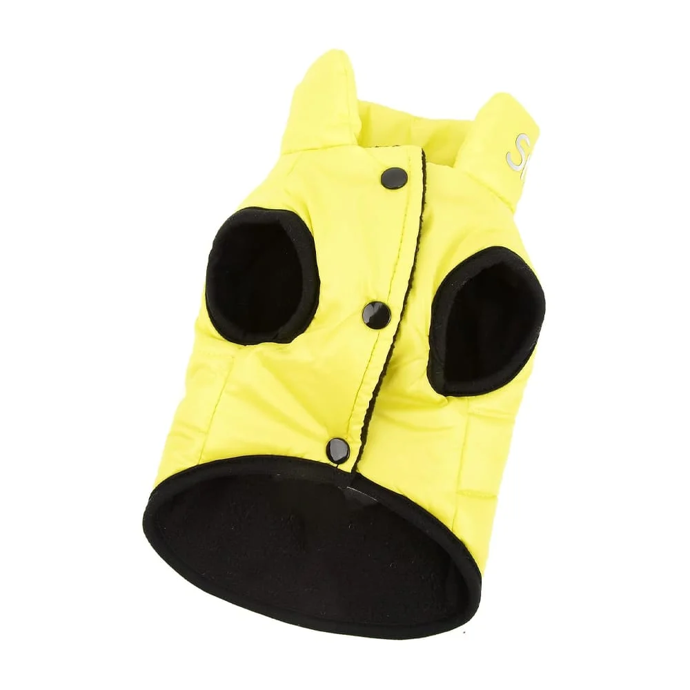 Chaleco para mascotas tipo suéter acolchado con leyenda smile, variedad de colores / dadagou dog clothing