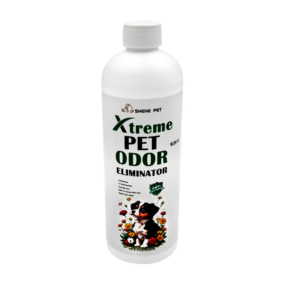 Eliminador de olor para mascotas, antibacterial, con aromas florales, 500ml, variedad de usos / xtreme pet odor / shehe pet