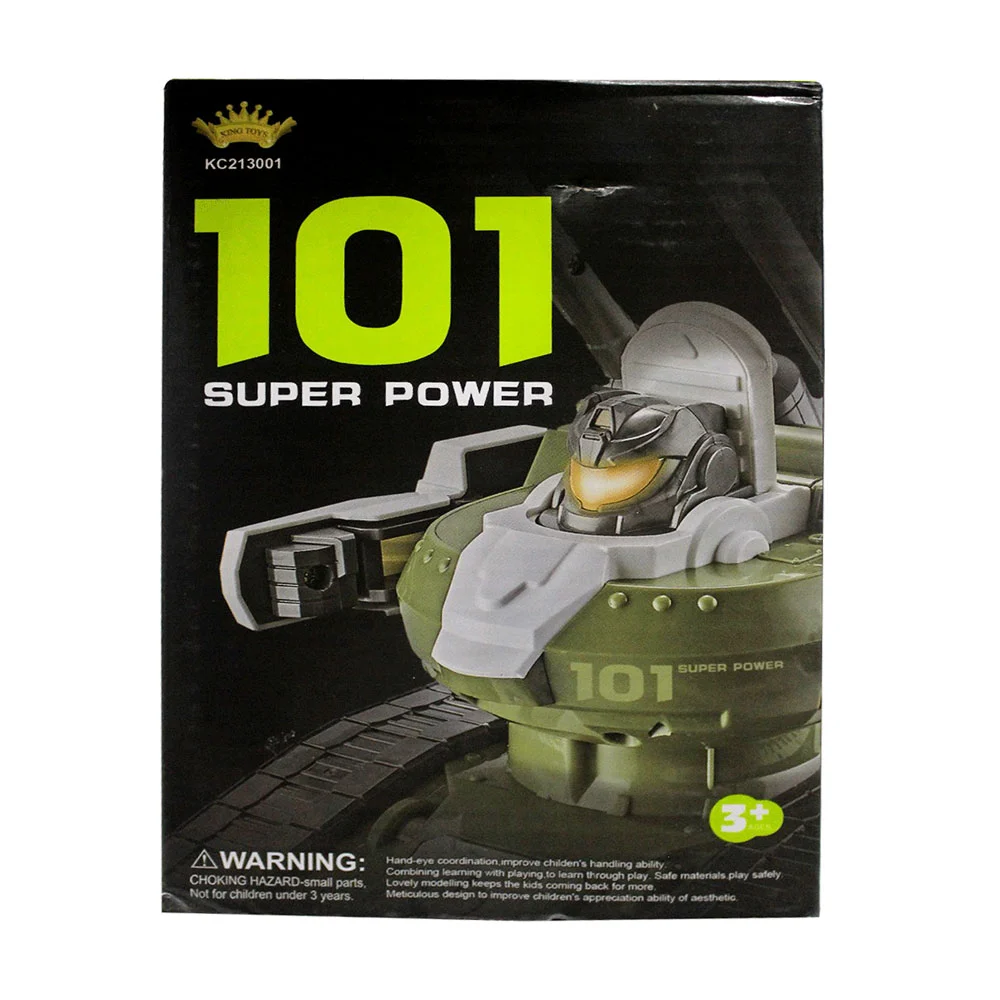 Tanque robot transformer 2 en 1 con movimiento, variedad de colores / 101 super power