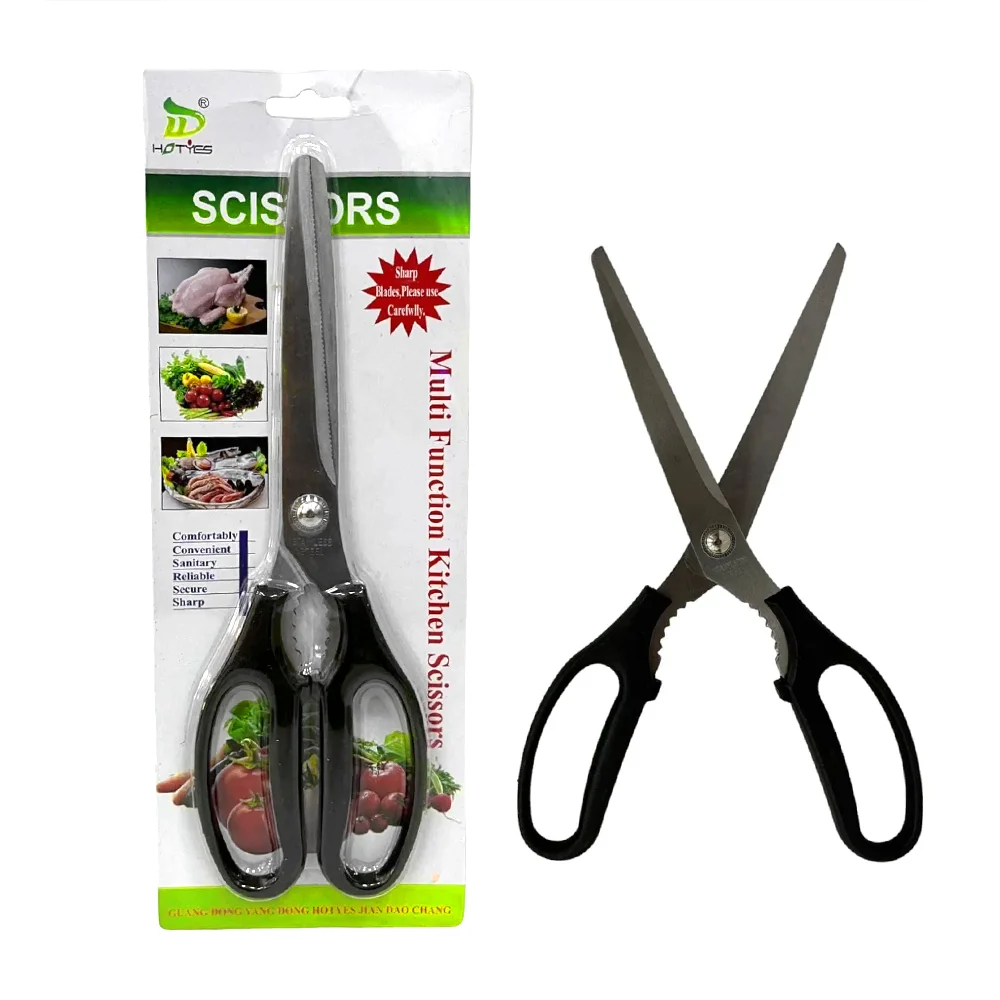 Tijeras multiusos 2 en 1, de acero inoxidable para cocina, 25cm / kc42504