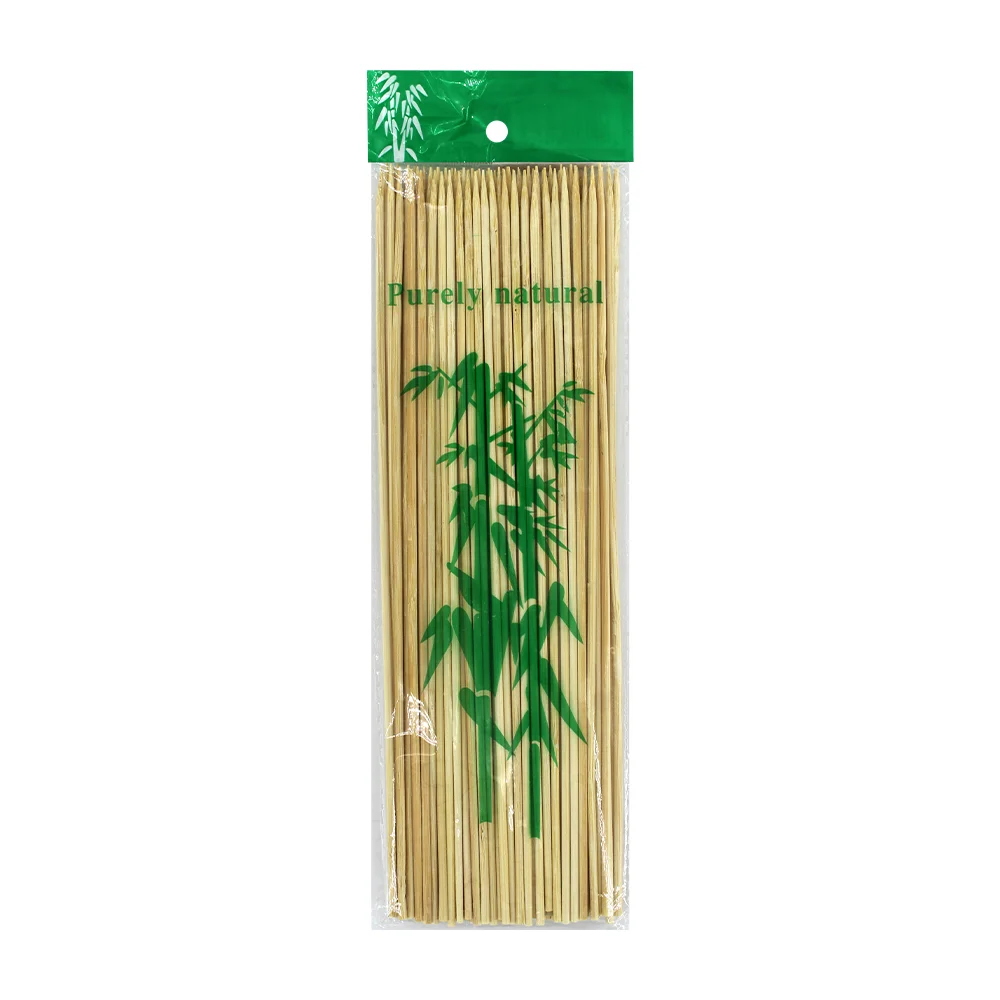 Paquete con 90 palillos delgados de bambú para hacer brochetas, 25cm / purely natural / 408-39 / a4604