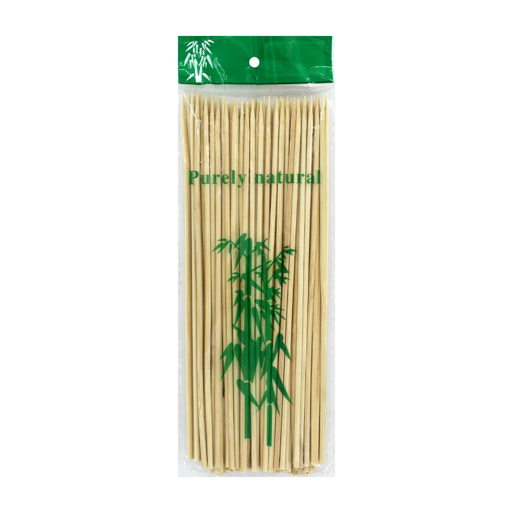 Paquete con 84 palillos delgados de bambú para hacer brochetas, 20cm / purely natural / 600049 / 408-38