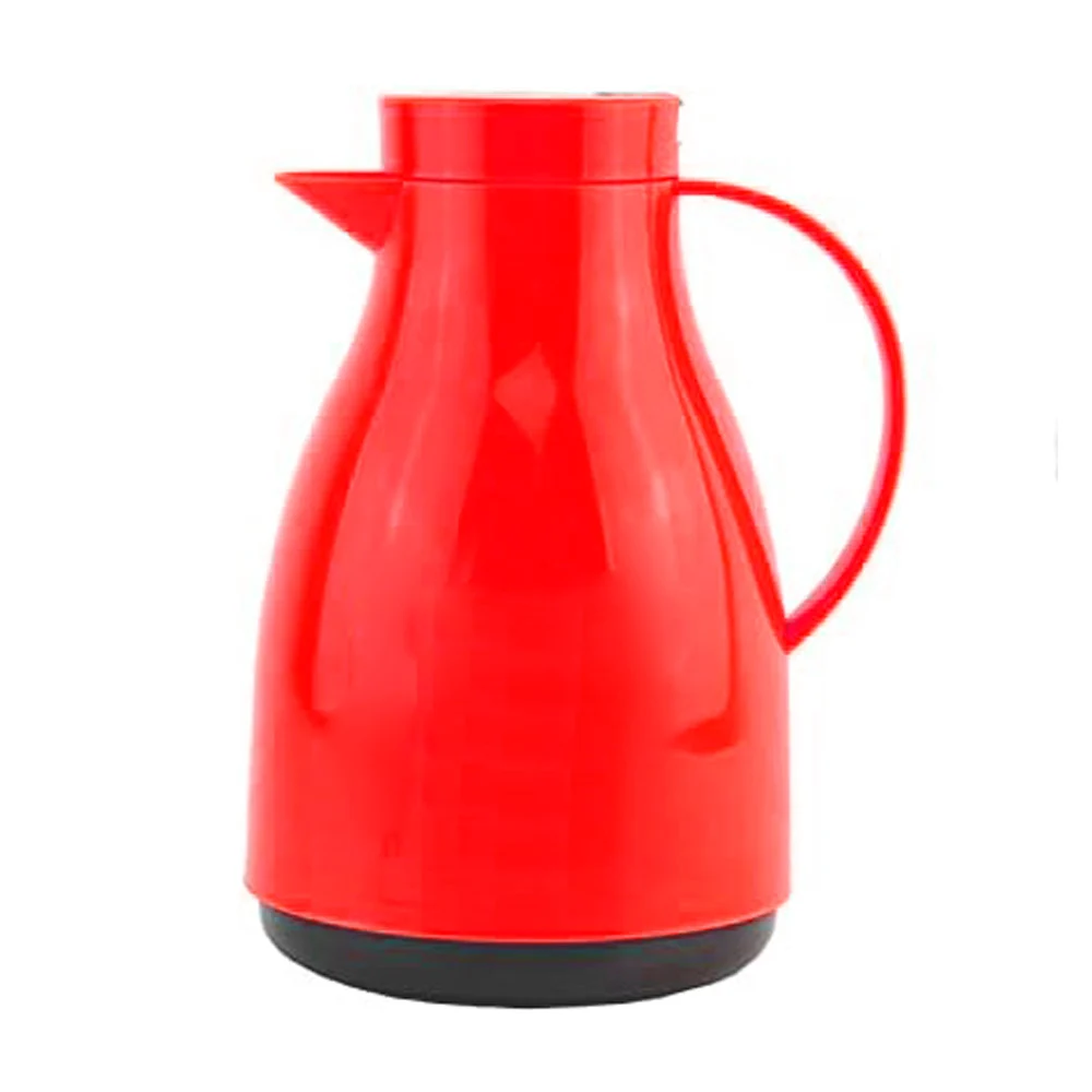 Jarra térmica con tapa bloqueable antiderrames, vertido con botón pulsador y capacidad de 1.0l / vacuum jug flask / ls-017