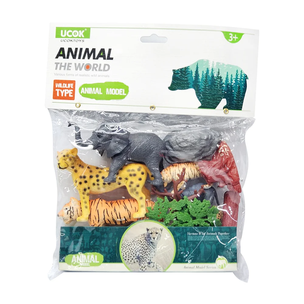 Juguetes, bolsa con 12pzas de animales, variedad de modelos / animal the world kl-247