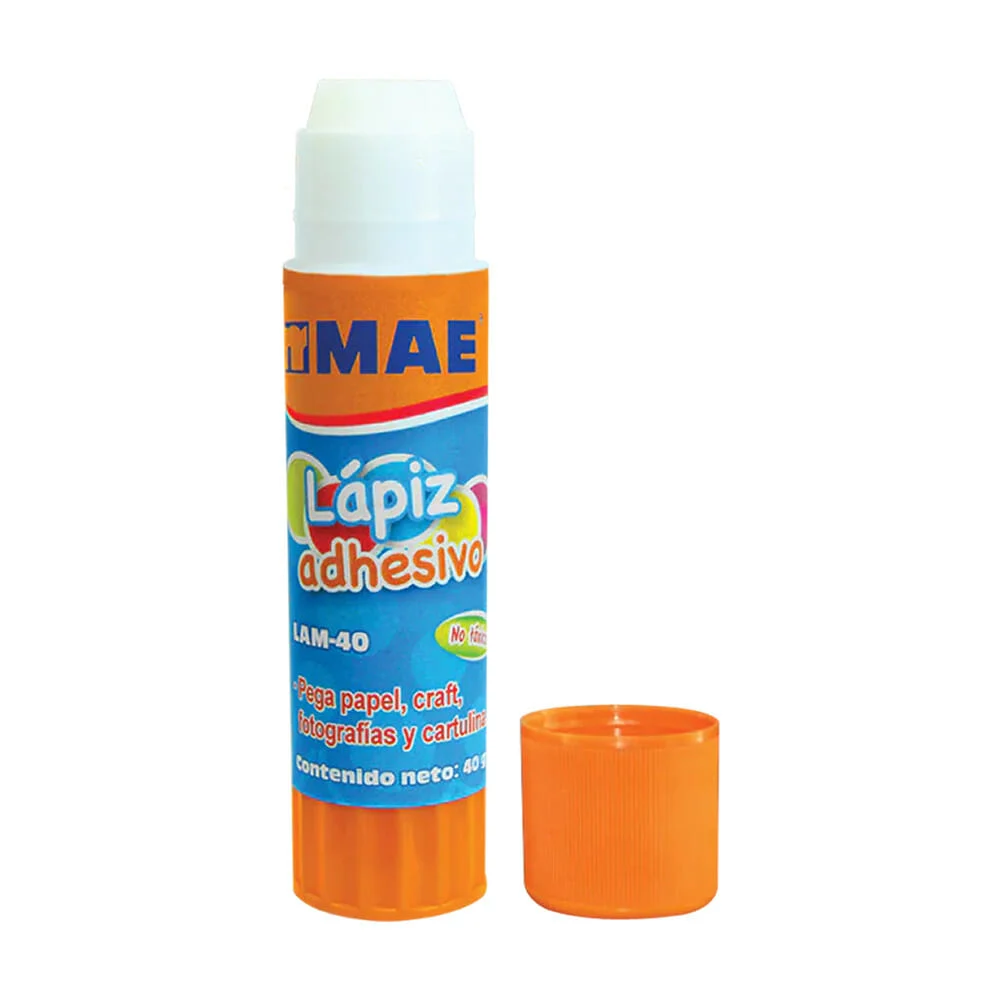 1pza Pegamento lápiz adhesivo grande mae, 40g / lam-406