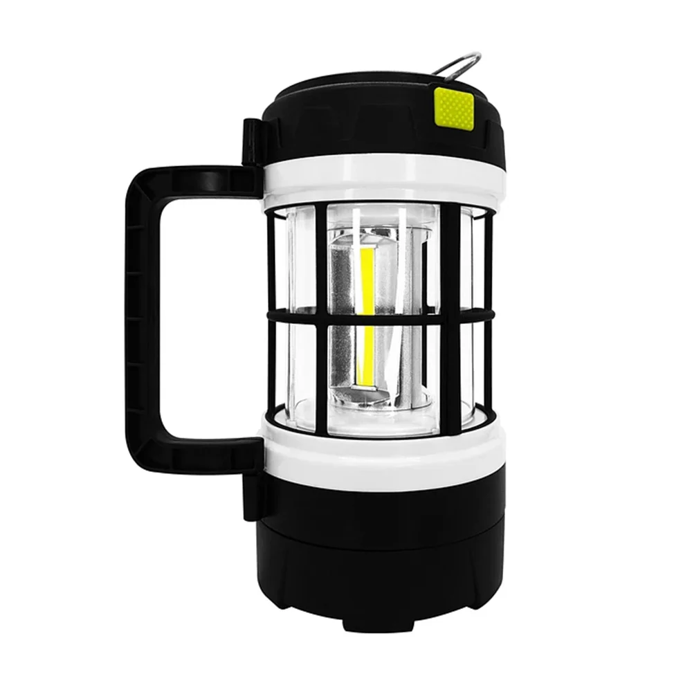 Lámpara linterna recargable portátil multifuncional con luces intercambiables y panel solar para acampar, 35w / hl-lam5293