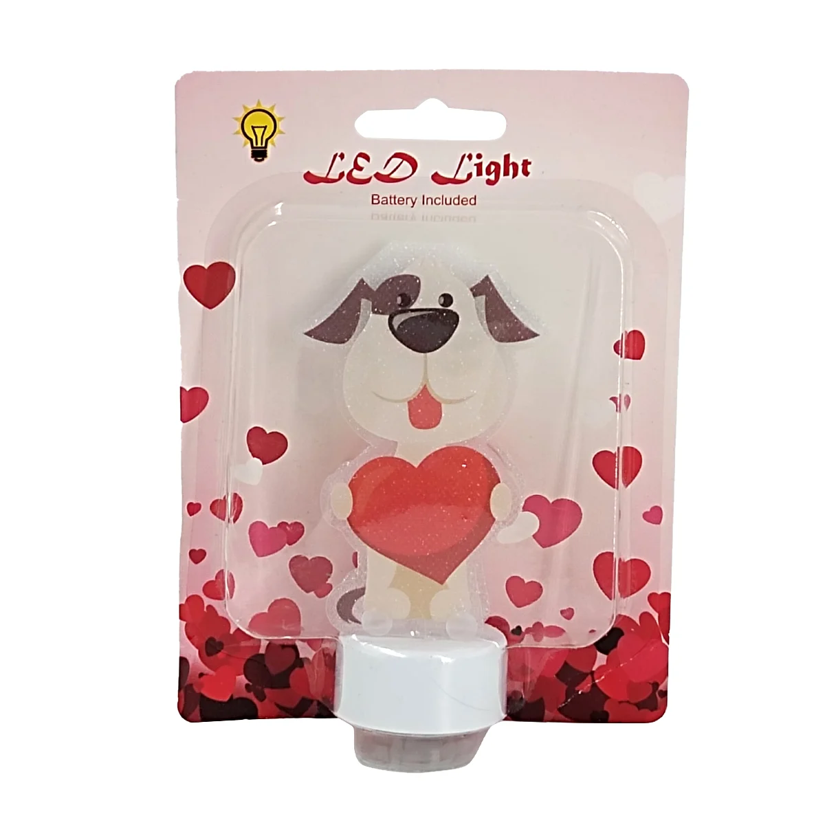 Lámpara pequeña decorativa de papel con luz led y temática san valentín, variedad de modelos / led light