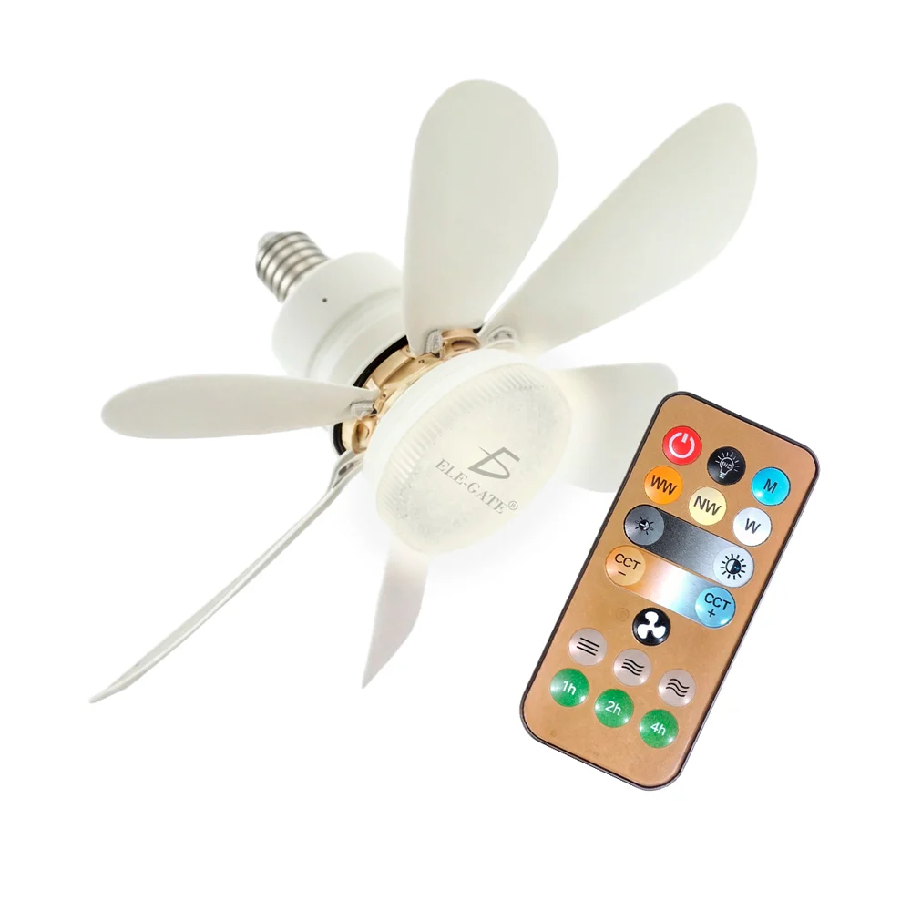 Lámpara led de techo con ventilador y c...