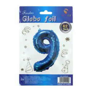 1pza Globo metálico yongli de 42 pulgadas en forma de número, varieda…