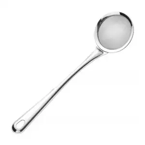 Cuchara metálica con colador - escurridor de 8 cm / lk08