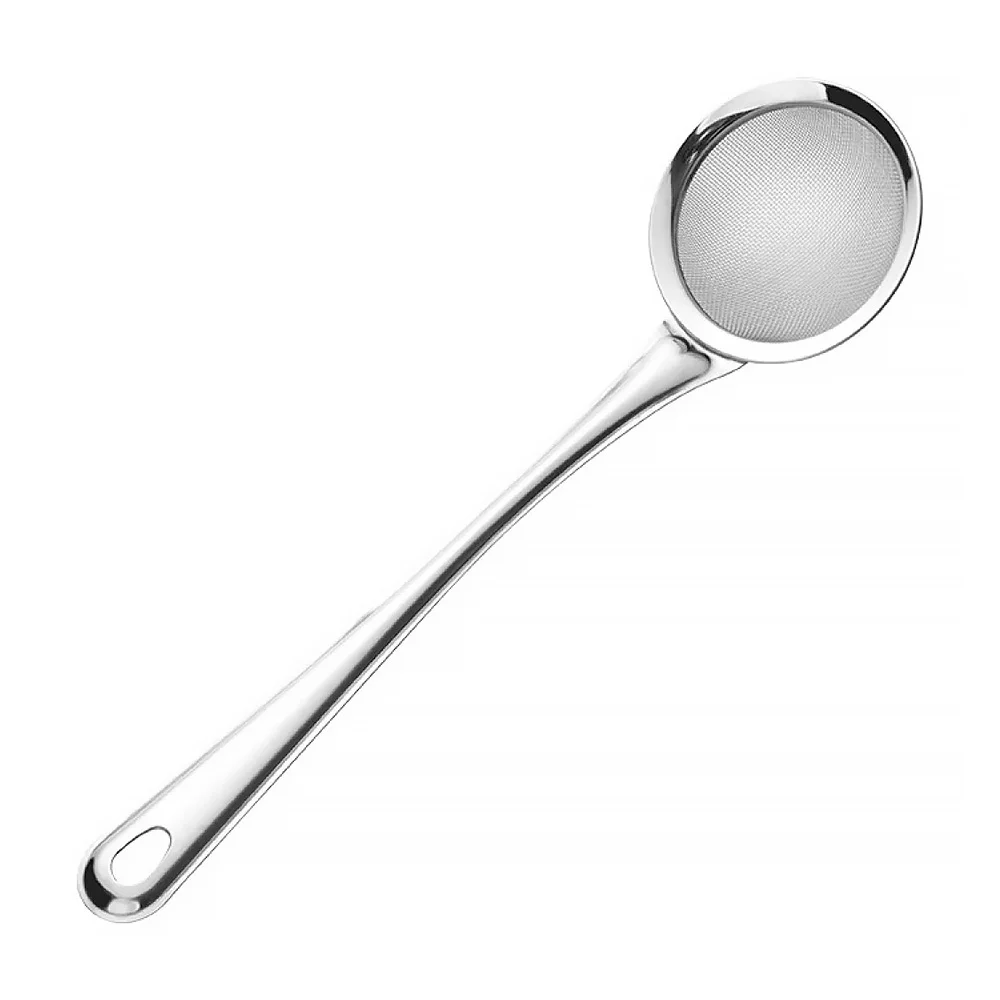 Cuchara metálica con colador - escurridor de 8 cm / lk08