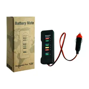 Probador / analizador de batería con plug para coche o motocicleta, 1…