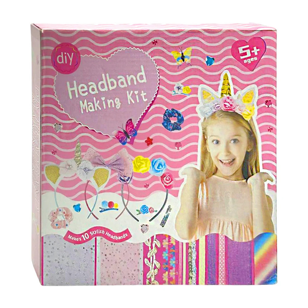 Kit de accesorios para decorar hasta 10 diademas, variedad de piezas / head band making kit / lu3812