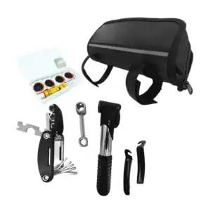 Estuche con agarradera de tela con kit de 6 herramientas para bicicle…