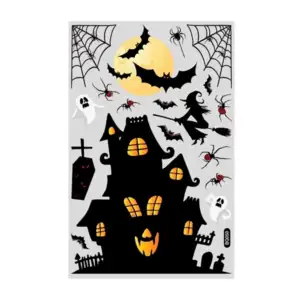 Paquete con 10 planillas de stickers decorativos para halloween, vari…