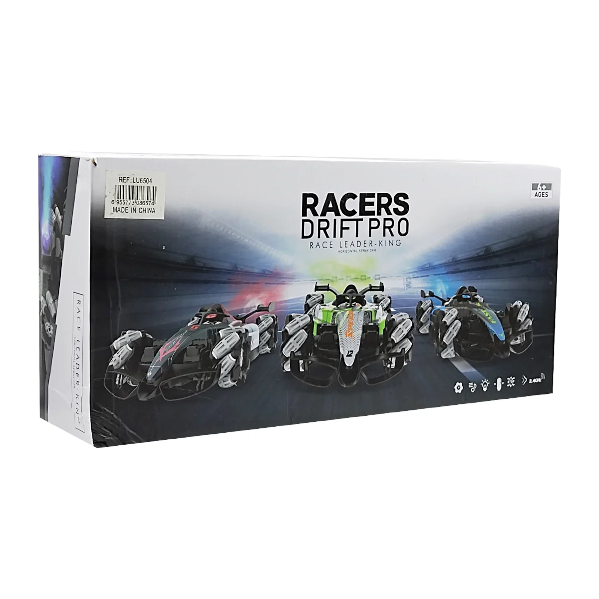 Carro a control remoto todo terreno racers drift pro diseño con conductor, luces y sonido, variedad de modelos / lu6504