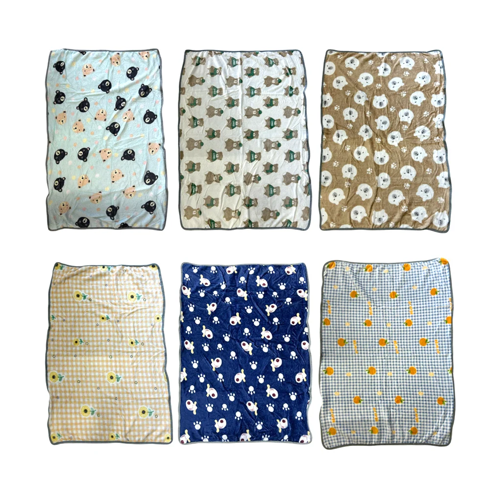 Frazada / cobija afelpada infantil con variedad de estampados, 110x70cm / lu7209