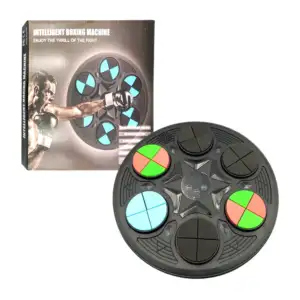 Máquina de boxeo musical redonda con 6 colchonetas para golpear / int…