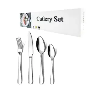 Kit de 4 cubiertos de acero inoxidable, cuchara, cuchara cafetera, te…