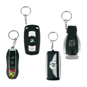 Mechero encendedor rellenable con forma de llave de auto + lámpara, v…