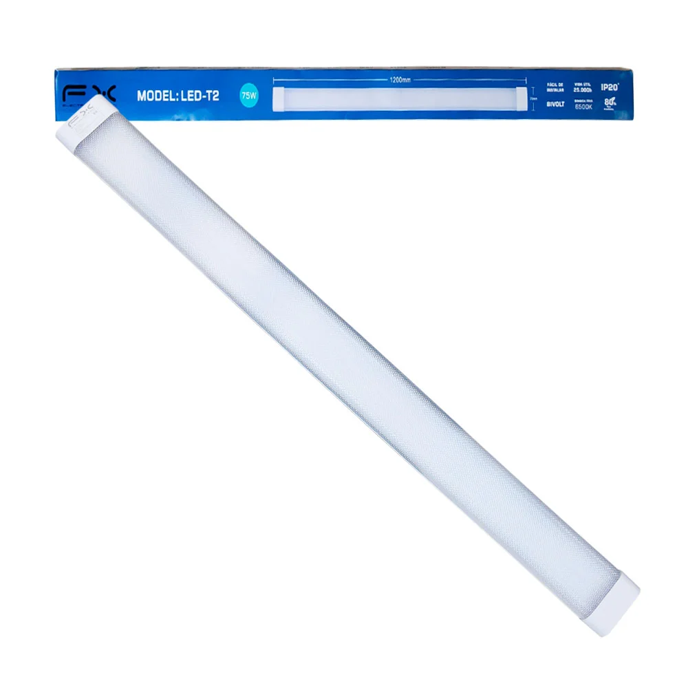 Regleta / luminario led fx con consumo de 70 watts y longitud de 1200 mm / led-t2