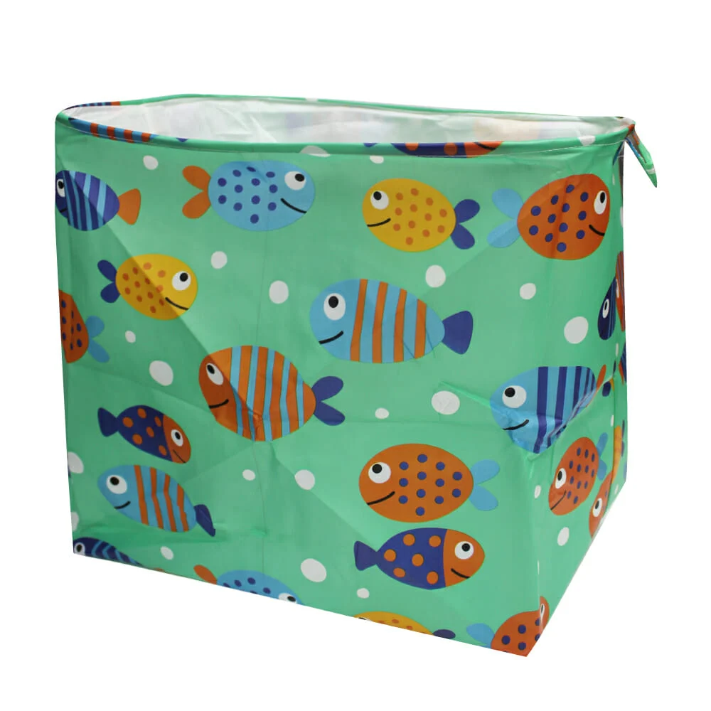 Cesto para la ropa plegable de tela impermeable con estampado y 2 asas 40x45x47cm, variedad de diseños / ly-16 / X021