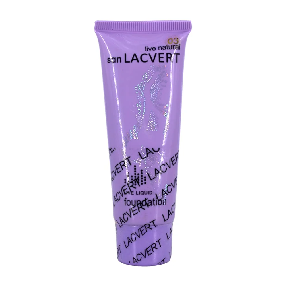1pza Base de maquillaje líquido con protector solar spf 23 san lacvert de 50ml, variedad de tonos / live natural