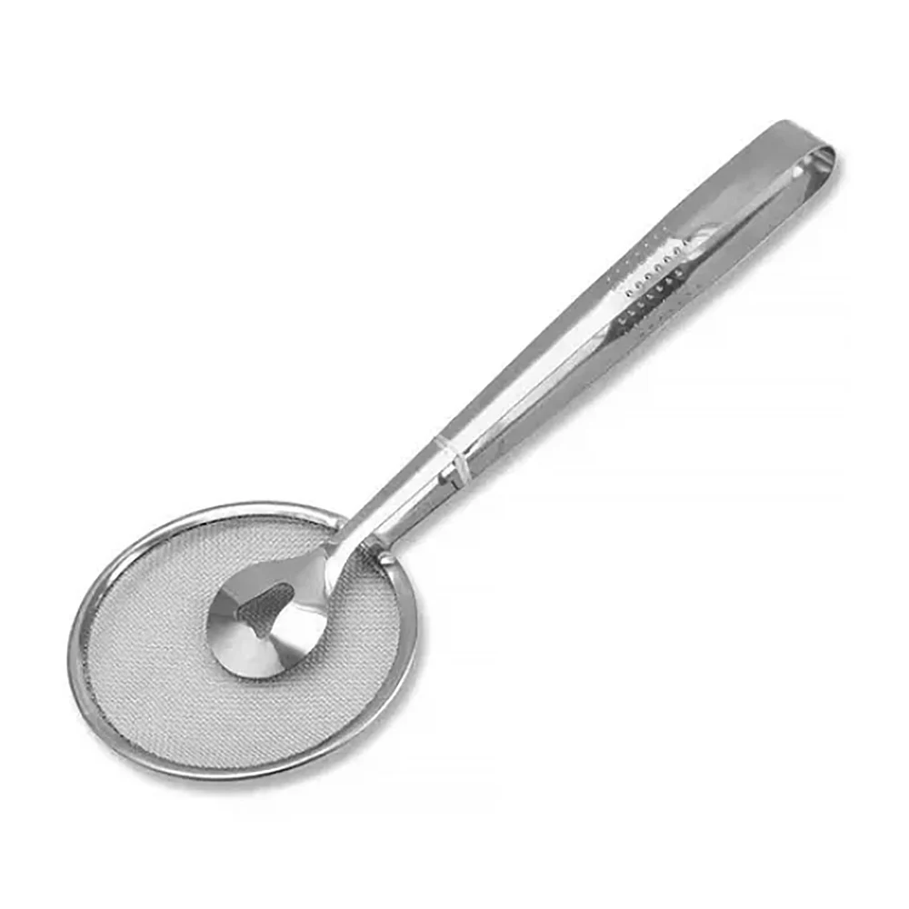 Tenaza - pinza metálica de 29cm con escurridor para alimento / kitchenware tongs / tenaza coladera / jyj29