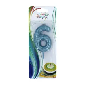 1pza Vela de cumpleaños con forma de numero con diamantina / happy bi…