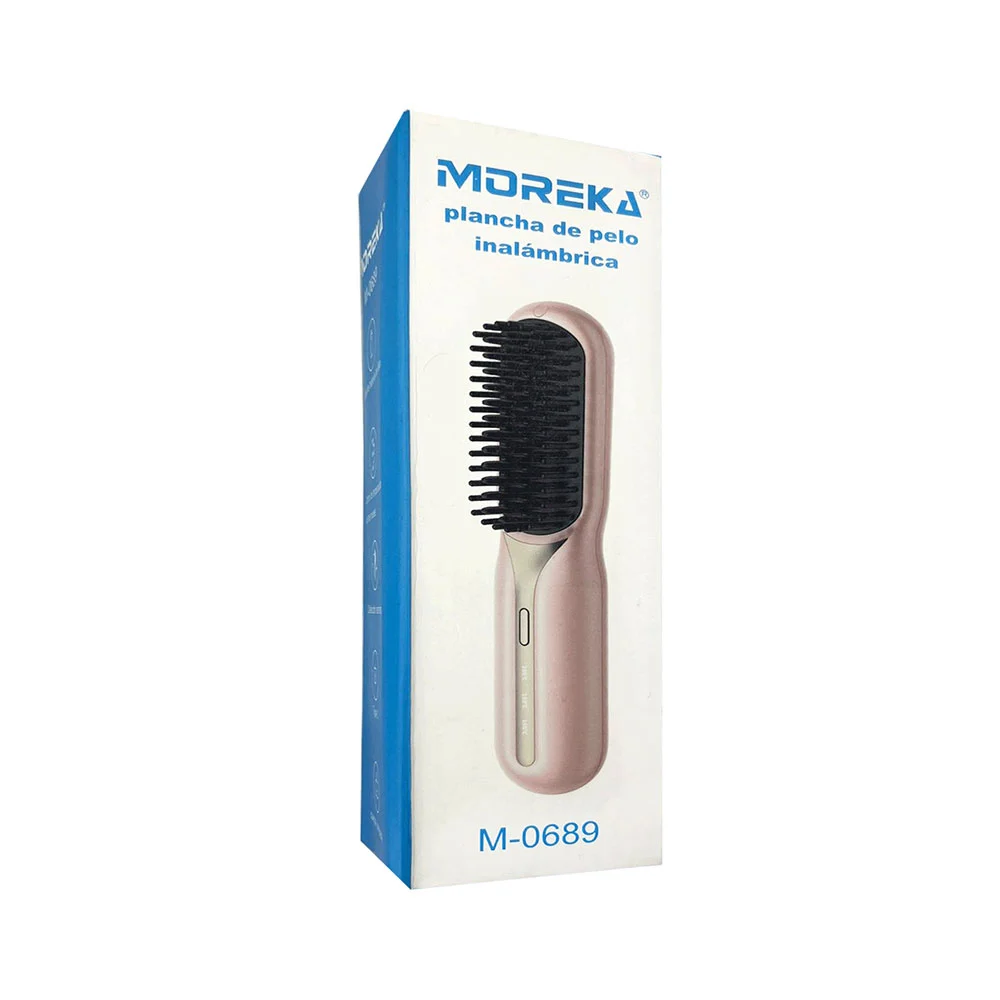 Plancha tipo cepillo para el cabello, inalámbrico, recargable, variedad de colores / straight hair comb