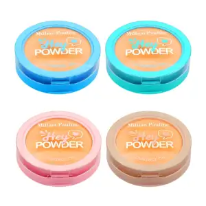 Polvo compacto facial doble million pauline de 28g con espejo y espon…