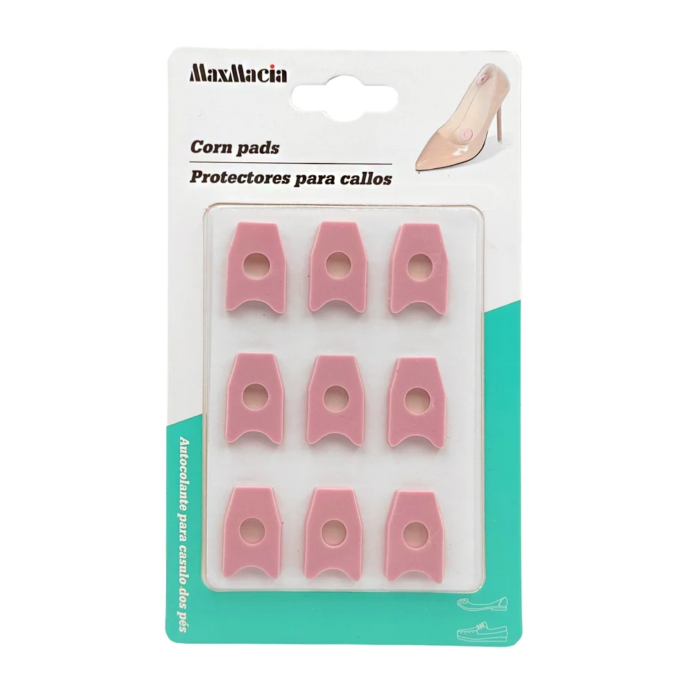 Paquete con 9 parches protectores para callos, de espuma adhesiva, variedad de funciones / corn pads / maxmacia
