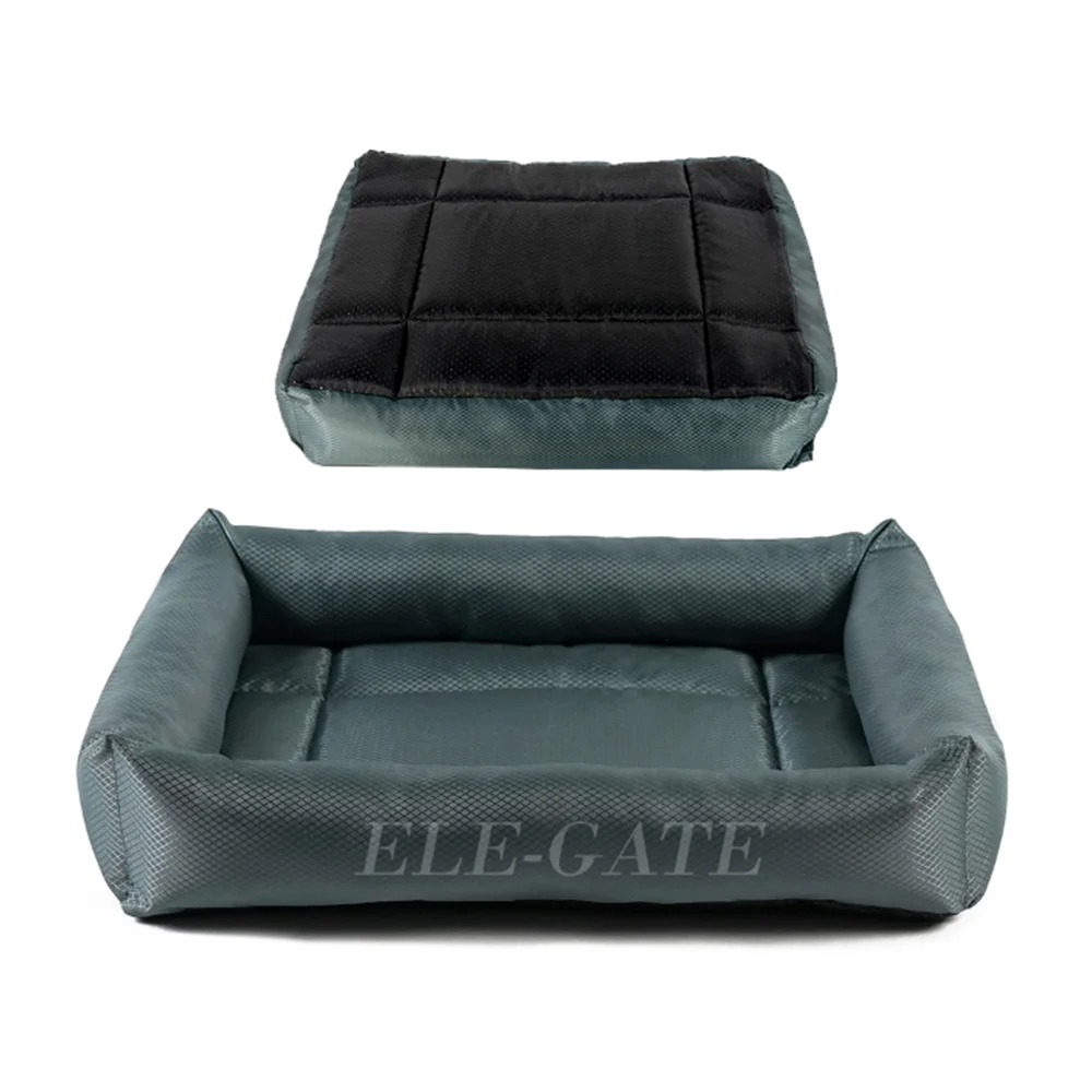 Cama tipo tapete acolchado 48x40x8cm con bordes y base antideslizante para perro de raza pequeña / mas.37.s