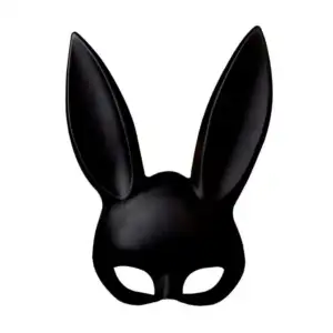 1pza Mascara con diseño de conejo sexy en color negro o blanco / atf-…