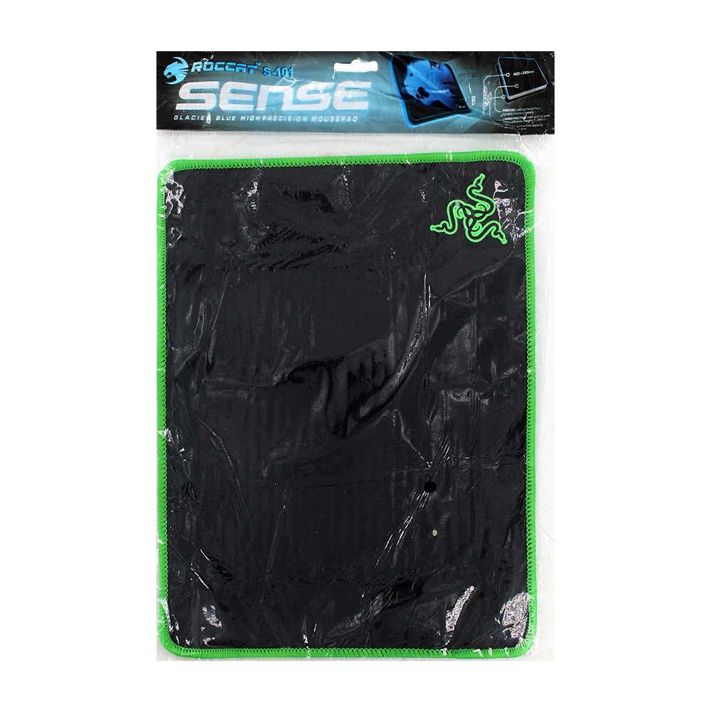 Tapete mouse pad rectangular antideslizante con diseño de 3 serpientes con contorno neón, variedad de colores / 32x24cm / s-101