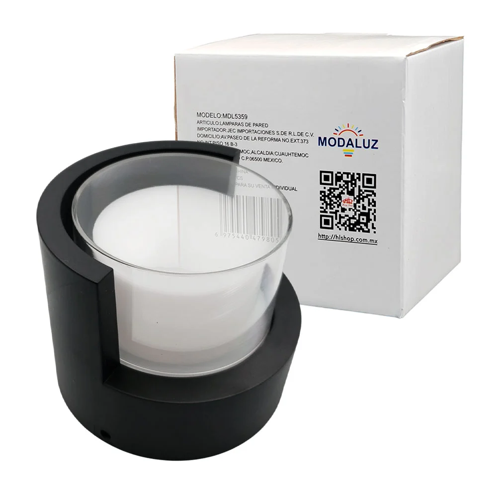 Lámpara led impermeable moda luz con forma circular para pared / dml5359