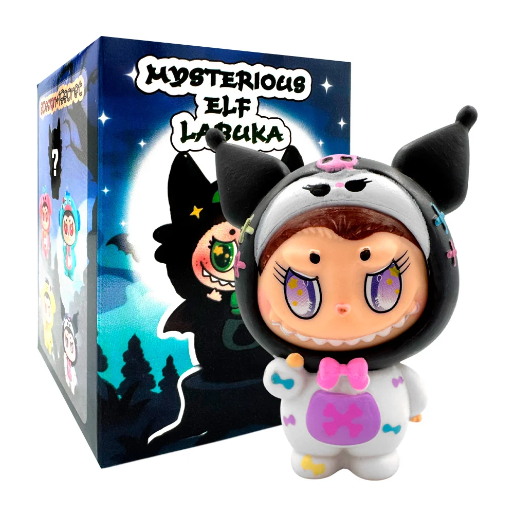 Figura sorpresa labubu disfrazado de personajes de sanrio, variedad de modelos / mysterious elf labuka